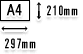 A4TCYʐ^vg 210mm~297mm