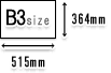 B3TCYʐ^vg 364mm~515mm