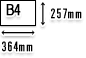 B4TCYʐ^vg 257mm~364mm