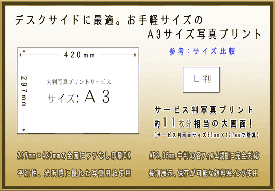 A3TCY̎ʐ^vgT[rX̂ē